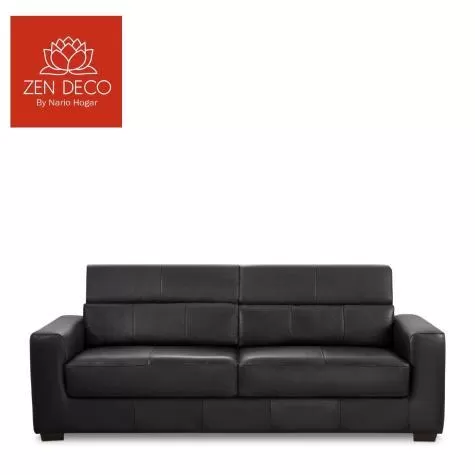 primer imagen de Sillón B&V %100 Cuero - 2 Cuerpos - Sublime - Negro